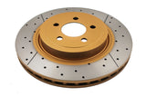 Street Gold Cross-Drill/Slotted Kp Chrysler 300C 05-> Front DBA2438X - DBA