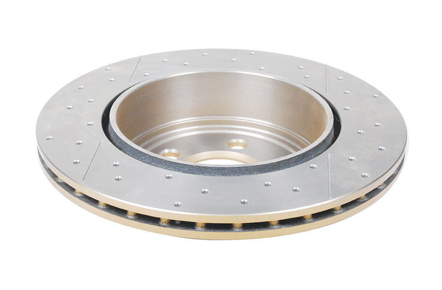Street Gold Cross-Drill/Slotted Kp Chrysler 300C 05-> Rear DBA2439X - DBA