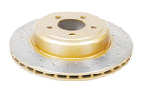 Street Gold Cross-Drill/Slotted Kp Chrysler 300C 05-> Rear DBA2439X - DBA