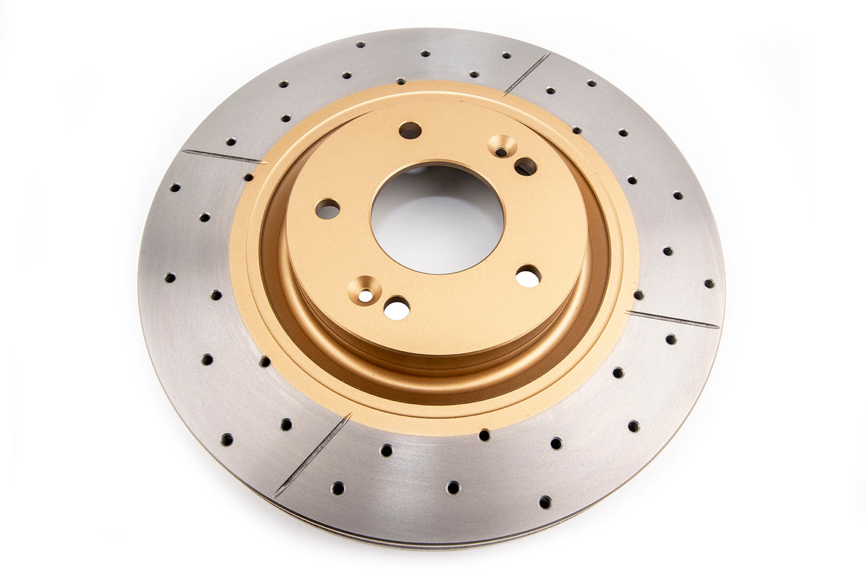 Street Gold Cross-Drill/Slotted Kp Hyundai I40 17/18 Wheels 2011-> Front DBA2472X - DBA