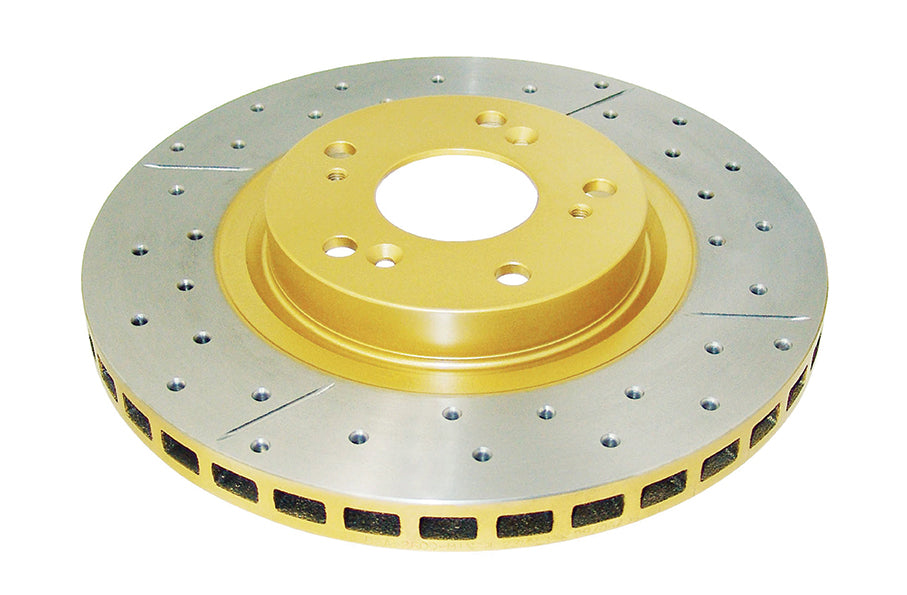 Street Gold Cross-Drill/Slotted Kp Honda Civic/Integra 01-> Front DBA2500X - DBA