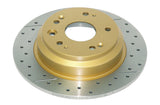 Street Gold Cross-Drilled/Slotted Sld Honda Odyssey 00-05 Rear DBA2503X - DBA | Universal Auto Spares