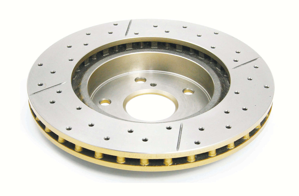 Street Gold Cross-Drill/Slotted Kp Honda Integra 01-> Front DBA2508X - DBA