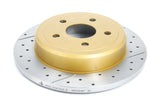 Street Gold Cross-Drilled/Slotted SldJeep Cherokee/Commander 05-> Rear DBA2531X - DBA