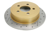 Street Gold Cross-Drilled/Slotted SldJeep Liberty & Wrangler 03-06 Rear DBA2535X - DBA | Universal Auto Spares