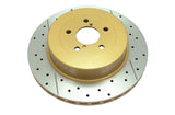 Street Gold Cross-Drill/Slotted Kp Subaru Wrx Upgrade 170MM H/B 92-> Rear DBA2657X - DBA