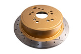 Street Gold Cross-Drilled/Slotted 10 Hole Sld Subaru Wrx 08-> Rear DBA2659X-10 - DBA