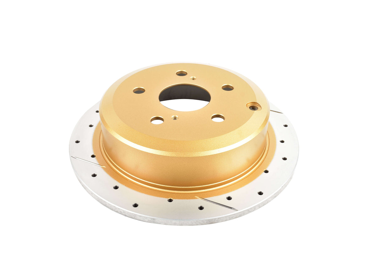 Street Gold Cross-Drilled/Slotted Sld Toyota Camry 06-> Rear 190MM H/Brake DBA2707X - DBA