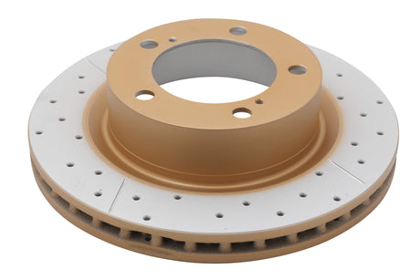 En-Shield And Gold Cross-Drill/Slotted Kp Toyota Landcruiser 200 08-> Front DBA2722EX - DBA | Universal Auto Spares