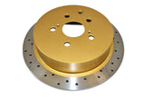 Street Gold Cross-Drilled/Slotted SldToyota Kluger GSU50 GSU55 14-16 Rear DBA2733X - DBA