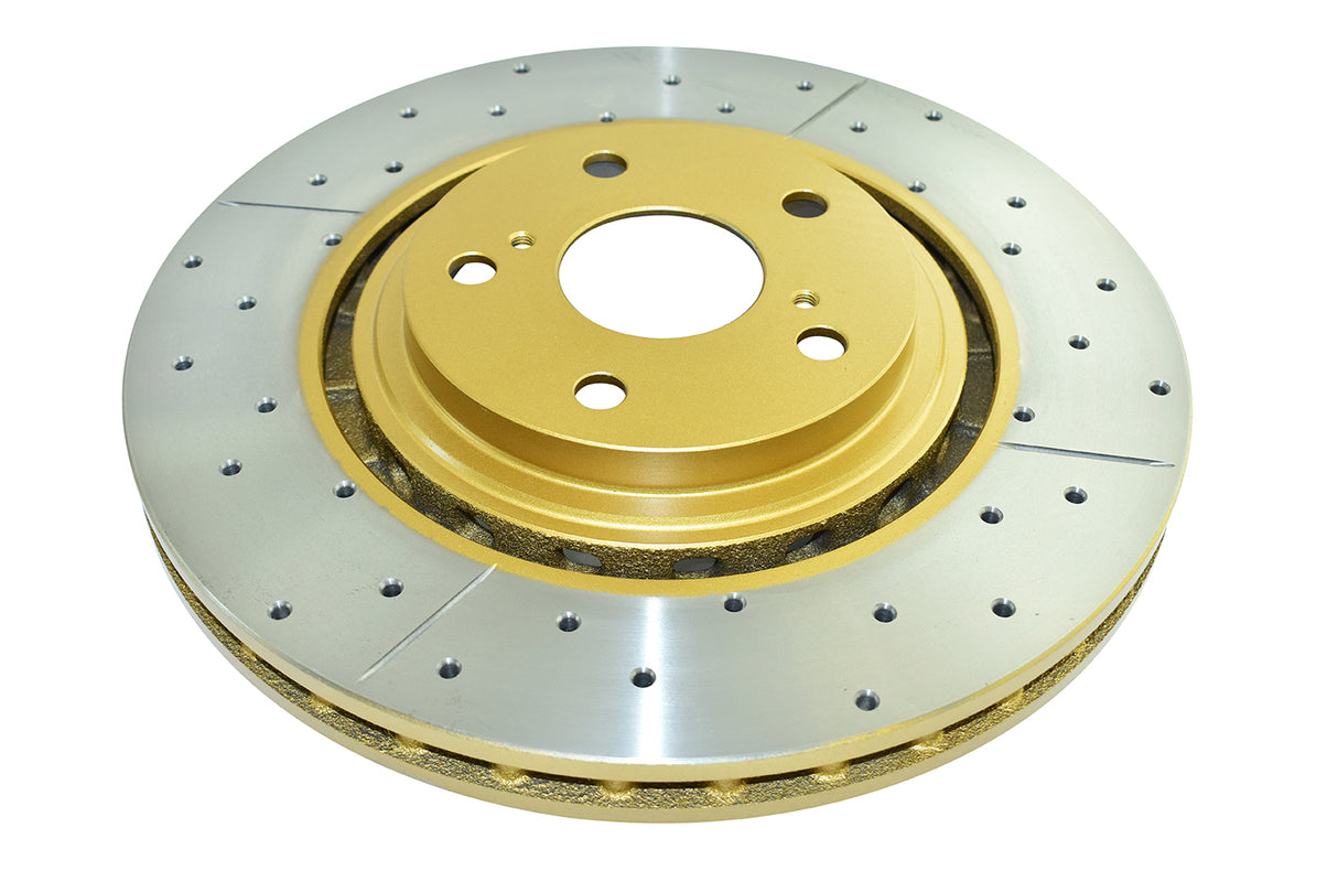 Street Gold Cross-Drill/Slotted Kp Lexus/Toyota Kluger 07-13 Front Tr DBA2734X - DBA