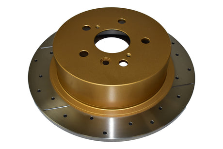 Street Gold Cross-Drilled/Slotted SldLexus/Toyota Kluger 07-> Rear DBA2735X - DBA | Universal Auto Spares