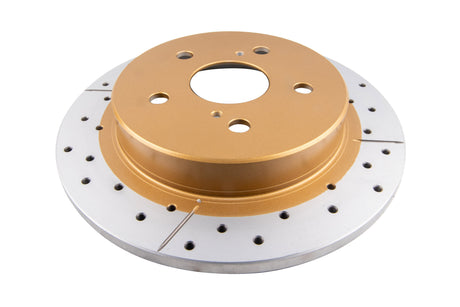 Street Gold Cross-Drilled/Slotted Sld Toyota Camry ASV70 AXVH71 2.5L & GSV70 3.4L 11/17-> Lexus NX200T AGZ10 & AGZ15 DBA2765X - DBA | Universal Auto Spares