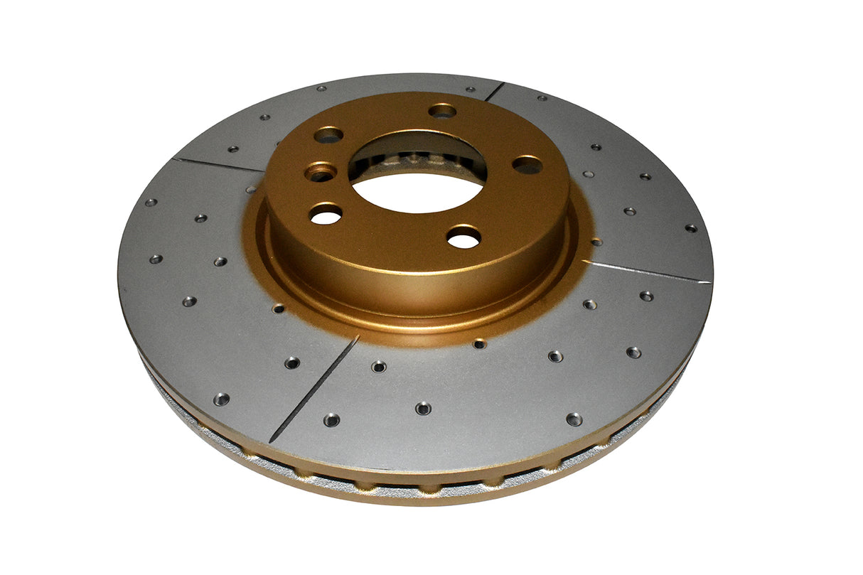 Street Gold Cross-Drill/Slotted Kp Bmw X5 07-10 Front DBA2874X - DBA