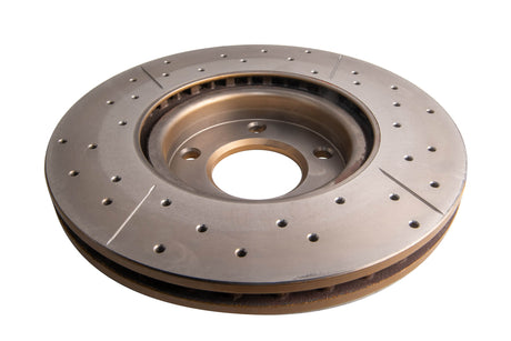Street Gold Cross-Drilled/Slotted Mazda 3 SP23 03-08 Front DBA2956X - DBA | Universal Auto Spares