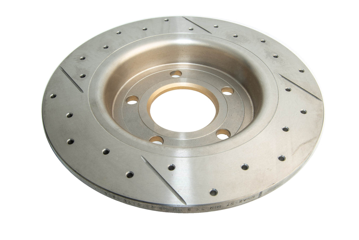Street Gold Cross-Drilled/Slotted Sld Mazda 3 SP23 09-> Rear DBA2957X - DBA