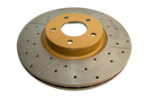 Street Gold Cross-Drill/Slotted Kp Mazda 3 Mps 06-> Front DBA2962X - DBA