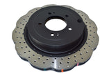4000 Crossdrilled/Dimpled Wave Disc Kp Mitsubishi Evo X 08-> Rear DBA42225WXD - DBA