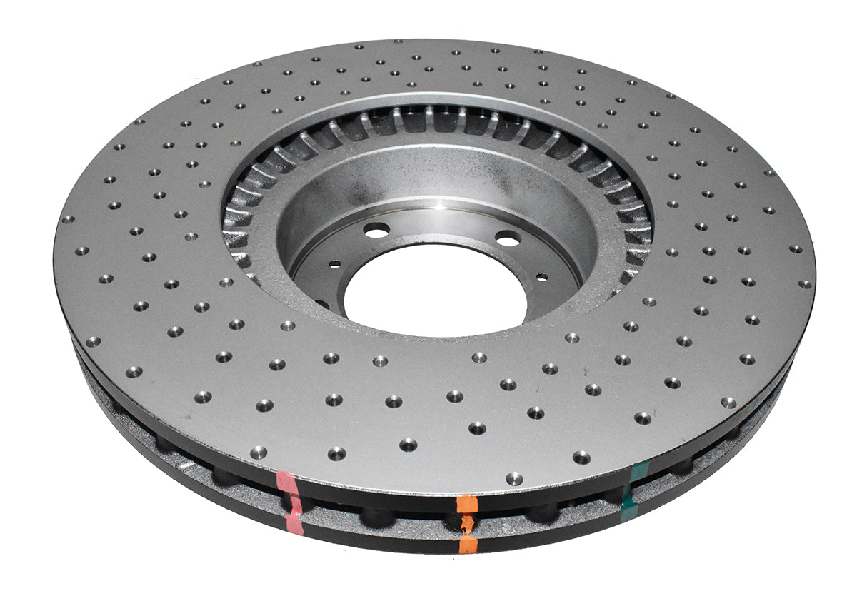 4000 Cross-Drill And Dimple Black Kp Porsche Panamera 10-> Front DBA42592XD - DBA