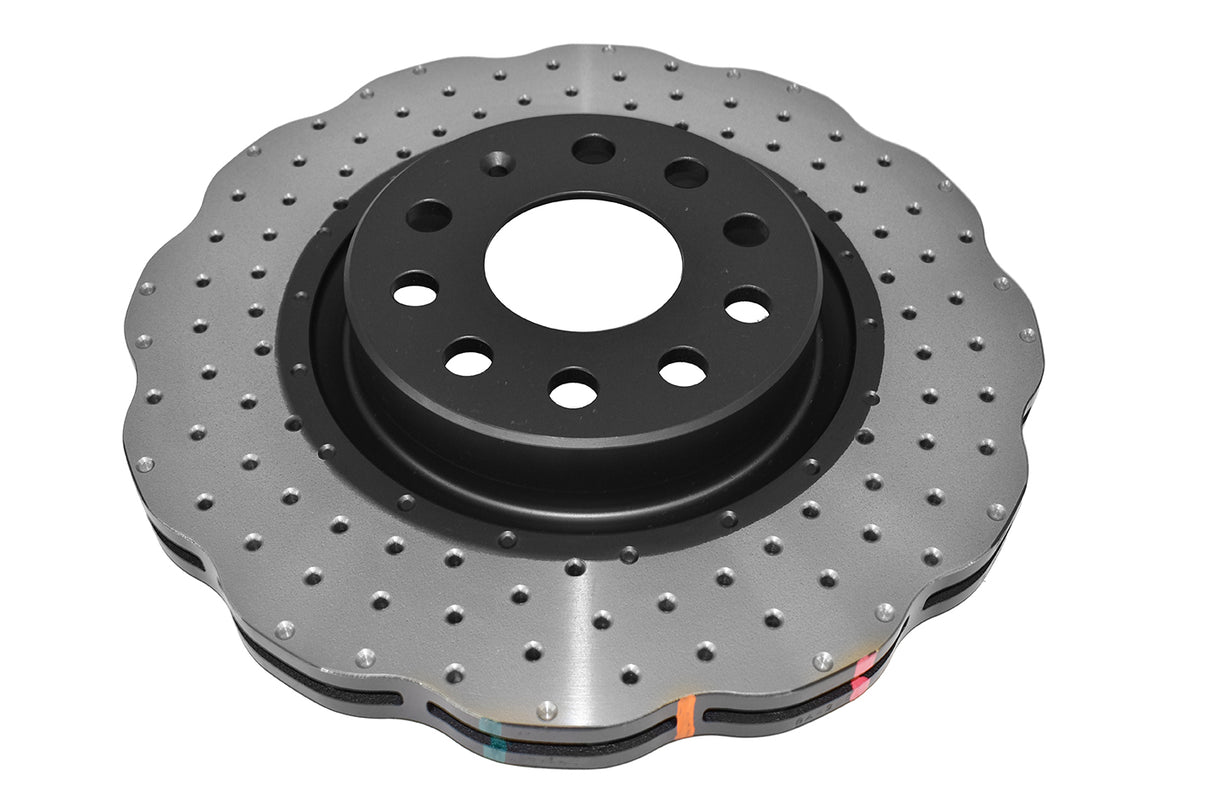 4000 Cross-Drill And Dimple Wave Disc Kp Volkswagen Golf/Jetta/Tiguan & Skoda 03-> Front DBA42806WXD - DBA