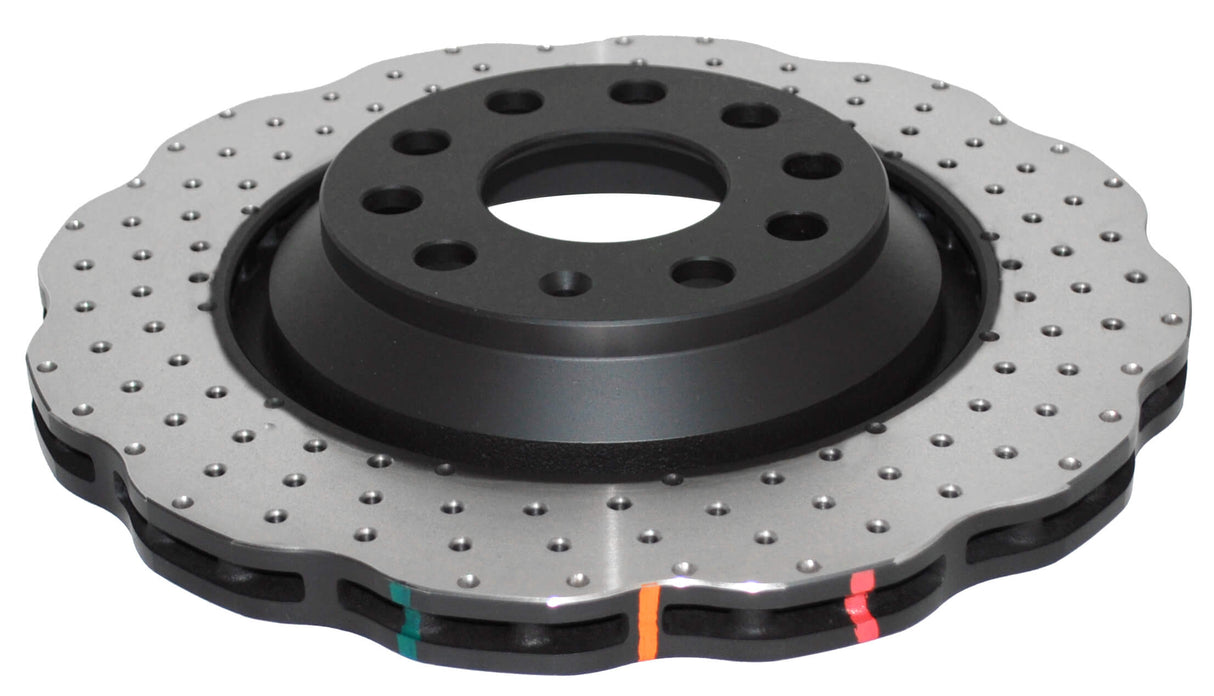 4000 Cross-Drill And Dimple Wave Disc Kp Volkswagen Golf R32/JETTA/TIGUAN & Skoda 03-> Rear DBA42809WXD - DBA