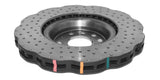 4000 Cross-Drill And Dimple Sliver Paint Wave Disc Kp Volkswagen Golf Rear MK7 Audi S3 12-> Front DBA42830WSLVXD - DBA