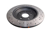 4000 Xs Cross-Drilled/Slotted Black Sld Ford Focus Right Side Lz AWD 2016-> Rear DBA42969BLKXS - DBA