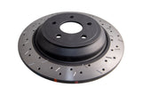 4000 Xs Cross-Drilled/Slotted Black Sld Ford Focus Right Side Lz AWD 2016-> Rear DBA42969BLKXS - DBA