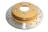 Street Gold Crossdrilled/Slotted SldHonda Prelude 97-01 Rear DBA438X - DBA