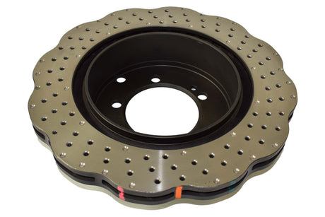 4000 Cross-Drill And Dimple Wave Disc Kp Mitsubishi Evo V-Ix 96-08 Rear DBA4419WXD - DBA