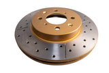 Street Gold Cross-Drill/Slotted Kp Honda Civic 91-> Front DBA474X - DBA