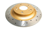 Street Gold Cross-Drilled/Slotted Sld Honda S2000 99-03 Rear DBA483X - DBA