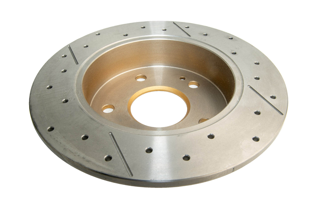 Street Gold Cross-Drilled/Slotted Honda Accord 98-04 Rear DBA489X - DBA