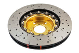 5000 Fully Assembled 2 Piece Gold Hat Xs Cross-Drill/Slotted Kp Subaru Wrx Us Spec Front DBA5010GLDXS - DBA