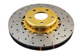 5000 Fully Assembled 2 Piece Gold Hat Xs Cross-Drill/Slotted Kp Subaru Wrx Us Spec Front DBA5010GLDXS - DBA