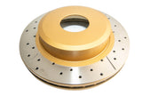 Street Gold Cross-Drill/Slotted Undrilled Kp Ford AU2 & 3 00-02 Front DBA502UX - DBA