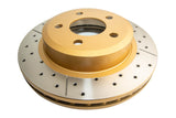 Street Gold Cross-Drill/Slotted Kp Ford AU2 & 3 00-02 Front DBA502X - DBA