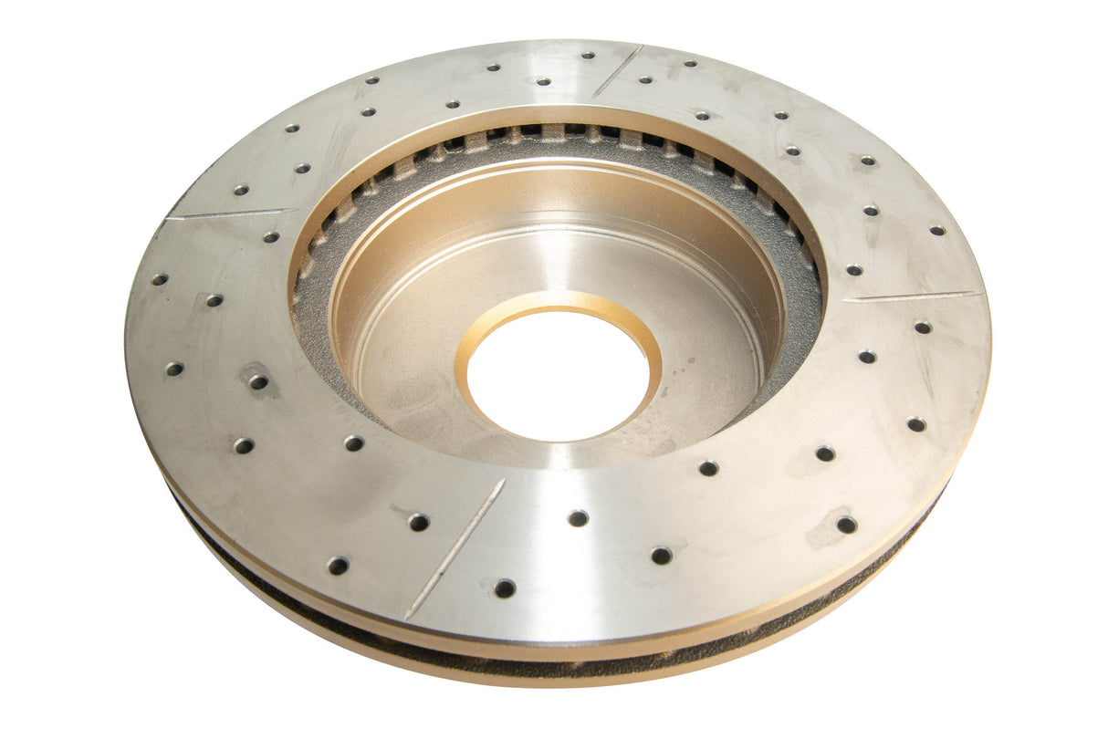Street Gold Cross-Drill/Slotted Undrilled Kp Ford Ba/Bf & Fg 02-> Front DBA504UX - DBA