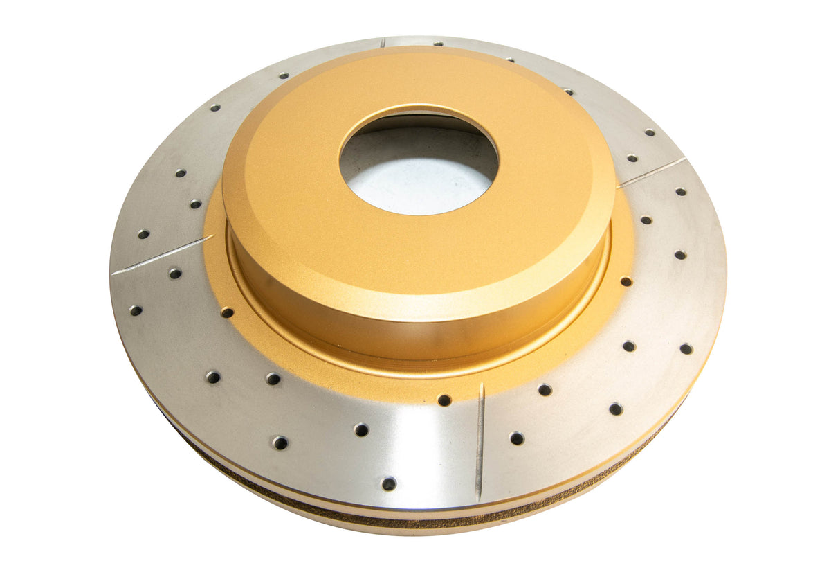 Street Gold Cross-Drill/Slotted Undrilled Kp Ford Ba/Bf & Fg 02-> Front DBA504UX - DBA