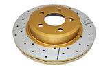 Street Gold Cross-Drill/Slotted Kp Ford Ba/Bf & Fg 02-> Front DBA504X - DBA