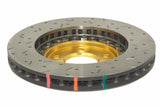 5000 Fully Assembled 2 Piece Gold Hat Xs Cross-Drill/Slotted Kp Ford Mustang Gt V8 05-10 V6 11-14 Front DBA52113GLDXS - DBA