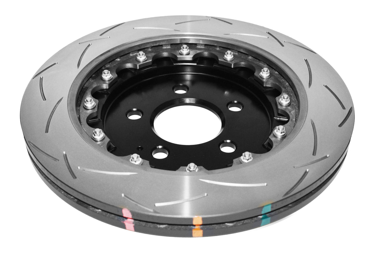 5000 Assembled 2 Piece Black Hat T3 Slot 330MM X 25MM Kp Ford Mustang 15-> Rear DBA52165BLKS - DBA