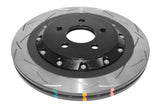 5000 Assembled 2 Piece Black Hat T3 Slot 330MM X 25MM Kp Ford Mustang 15-> Rear DBA52165BLKS - DBA