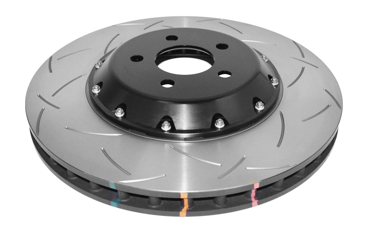 5000 Assembled 2 Piece Black Hat T3 Slot Kp Ford Mustang 15-> Front Flat Rings 52632.1S DBA52166BLKS - DBA