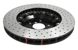 5000 Fully Assembled 2 Piece Black Anodised Hat Cross-Drill And Dimple Kp Ford Mustang 15-> Front Flat Rings 52632.1XD DBA52166BLKXD - DBA