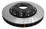 5000 Fully Assembled 2 Piece Black Anodised Hat Cross-Drill And Dimple Kp Ford Mustang 15-> Front Flat Rings 52632.1XD DBA52166BLKXD - DBA