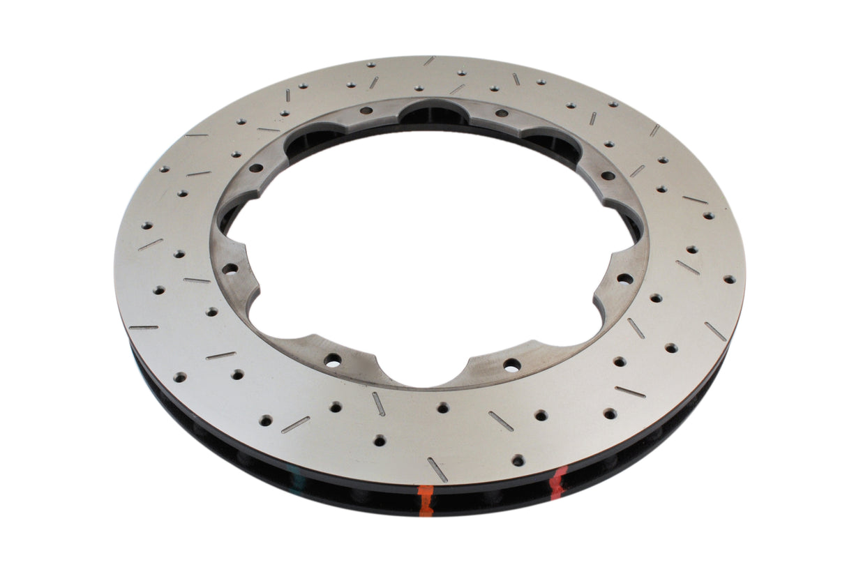 5000 Rotor Cross-Drill/Slotted Kp Nissan Gt-R 09-11 Brembo Oe Rear With M6 Locking Compound Nut DBA52323.1XS - DBA