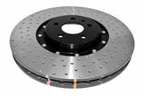 5000 Fully Assembled 2 Piece Black Hat Cross-Drill And Dimple 380MM X 36MM Kp Audi SQ5 3.0L 15-17 A8 Quattro 4.0L 14- DBA52774BLKXD - DBA