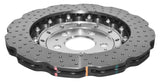 5000 Fully Assembled 2 Piece Clear Anodised Hat Cross-Drill And Dimple Wave Disc Kp Audi RS4 RS5 Rear DBA52835WSLVXD - DBA
