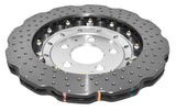 5000 Fully Assembled 2 Piece Clear Anodised Hat Cross-Drill And Dimple Wave Disc Kp Audi Right Side Q3 14-> Front DBA52836WSLVXD - DBA